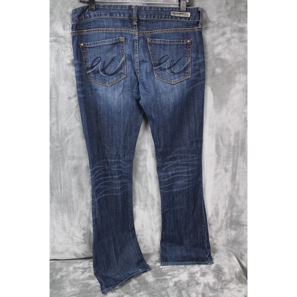 Express Boot Stella Low Rise Regular Fit Women's Size 6/28 Jeans Blue - Picture 2 of 10